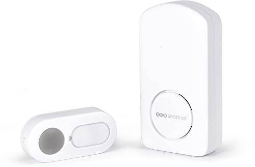 SCS Sentinel - CSF0102 - Carillon Sans Fil - Utilisation intérieure - Sonnette Portée 200 m en Champ Libre - 15 Mélodies - Matériau : ABS - IP55 - OneBell 200