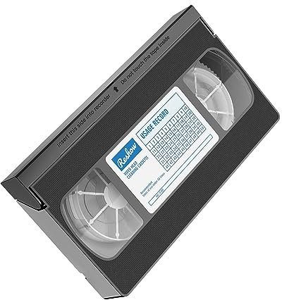 Reshow VHS Video Head Cleaner for VHS/VCR Players Dry Technology No Fluid Required Reusable 30 Times