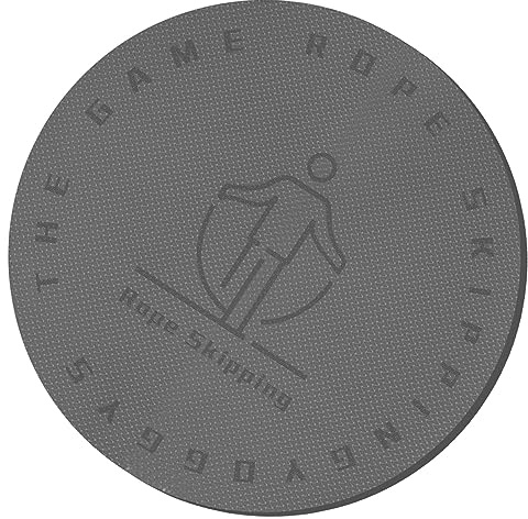RVUEM Springseilmatte, Yoga Matte, Runde Trainingsmatte, StoßDäMpfungsmatte, StrapazierfäHige Fitness Polsterung, FüR Cross Rope üBungen, Verwendung Im Innen Und AußEnbereich