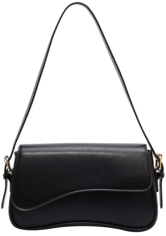 LYEAA sac sous les bras en cuir PU boucle sac à bandoulière à rabat à la mode aisselle Hobo sac femmes sacoche fourre-tout sac de transport