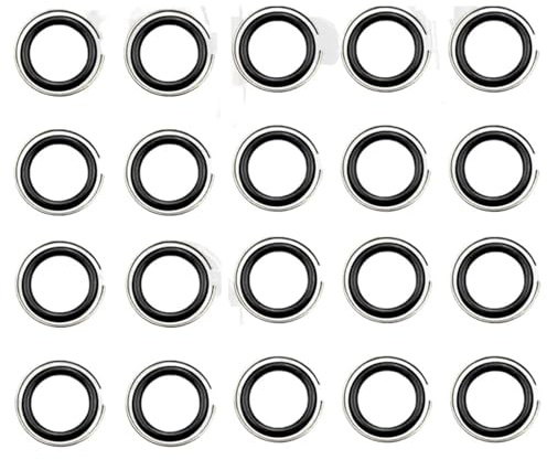 GAJUST Clip De Bague De Retenue 1/2 avec Joint Torique for Clé À Chocs, Anneaux De Retenue De Douille, Bagues De Retenue D'entraînement, Partie D'anneaux De Friction (Color : 20 PCS)