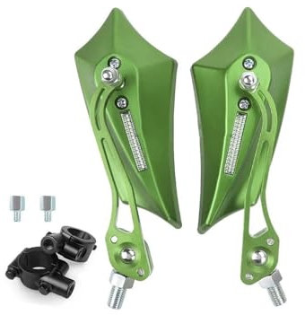 Seite Rückspiegel Universal 10mm Adapter 7/8 Für Roller Moped Mountainbike Elektrische Fahrrad Seite Spiegel Rückspiegel Mit Lenker Spiegel Lenkerendenspiegel (Size : 5)