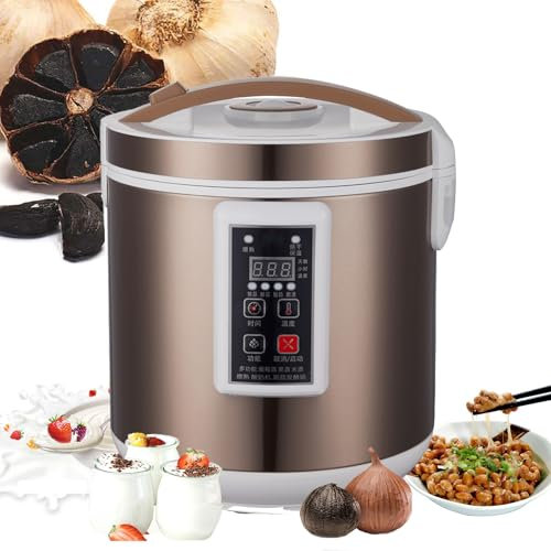 Fermentador De Ajo Negro (6/7,5 L), Secado Programado + Memoria De Apagado + DiseñO En Capas, Olla De FermentacióN RáPida De 7 DíAs Para Yogur/Ajo Negro/Natto/Vinagre De Frutas,7.5L