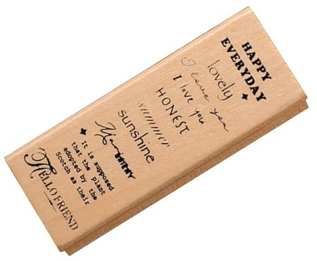 Stempel Holz Weihnachtsengel, 3 x 8 cm, Stempel Weihnachten, Holzstempel zum Gestalten von Karten, Umschlägen, Geschenken, Motivstempel