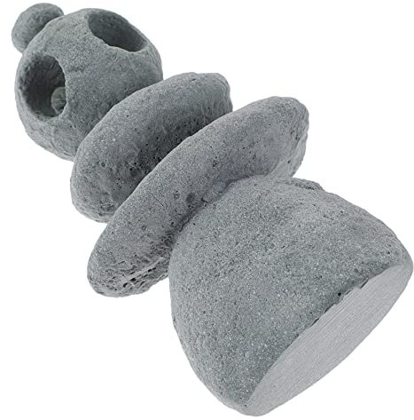 Gogogmee Garden Landscape Stone Ornament Realistic Faux Rock Decoration for Patio for Bonsai and and Safe Faux Stone