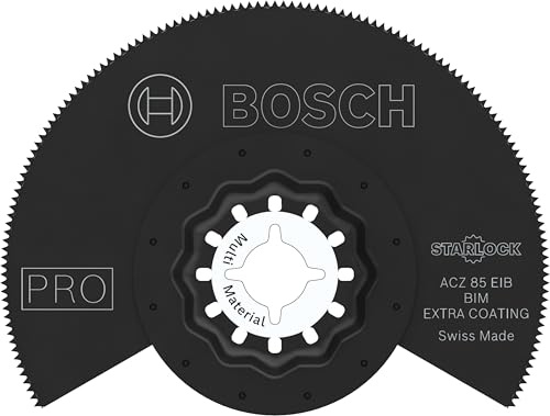 Bosch 1x PRO Multi Material ACZ 85 EIB Blatt für Multifunktionswerkzeuge (für Nichteisenmetalle, Kompaktlaminat-Vinyl, PVC, Ø 85 mm, Professional Zubehör Multifunktionswerkzeug)