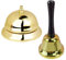 LdawyDE Campanello da Tavolo, Argento Campanella in Metallo Campanelle Reception Campana Servizio Campanellino per Cucina Reception Albergo Hotel Ristorante Eventi Reception (Oro, 8.5 cm)