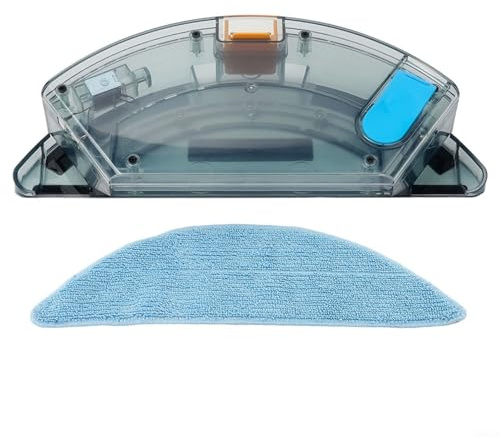 WIIYENA Vakuum Wischtuch Wassertank Set für Tesvor M, S5 Max, Roboter Staubsauger Wassertank und Wischtuch Pad Ersatzteile