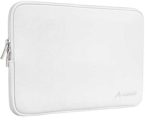 Aucase Laptop Hülle 15-16 Zoll Schutzhülle Leder für MacBook Pro 15.3''/ Air 15'' M4 M3 M1/ MacBook Pro 16, Ultradünne Stärkste Wasserdicht Laptophülle Laptoptasche, für HP Lenovo Dell ASUS ACER MSI
