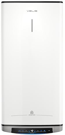 Ariston Velis Dune Chauffe-eau électrique à Double Réservoir ECOEVO, Contrôle de la Température à Distance 50L, Vertical/Horizontal 275 x 506 x 776, Chauffe-Eau Électrique à Double Réservoir ECOEVO