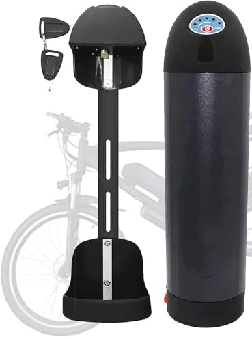 Batería Plegable Bicicleta Eléctrica 48V 8Ah 10Ah, Batería Tipo Botella De Agua Iones De Litio 48V Batería De Alta Potencia para 200W 350W 500W 750W 1000W Motor 48V 10Ah,330mm