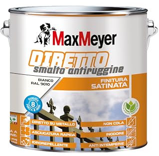 MAXMEYER Diretto Antiruggine Satinato R9010 Bianco 2 L