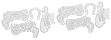 EXCEART 2sets Fustella Per Taglio Stile Stivale e Cappello Per Scrapbooking e Creazioni Fai Da Te Perfetta Per Artigiani Di Ogni Strumento Versatile Per Embossing e Biglietti Di Compleanno