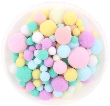 Tourima Pompons Zum Basteln, 260 Stück 1-3 Cm Bunt Mini Pompons Für Lustige Diy Kreative Handwerk Bunte Pompons Für Basteln Und Dekoration
