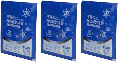 Yctze 60 Pc Pacchi di Ghiaccio Riutilizzabili per Borse per il Pranzo, Refrigeratori, Campeggio e Pronto Soccorso - Soluzione Termica a Doppia Faccia (200ML)