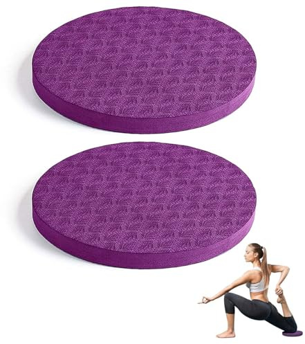 ZHAOYCSH 2 Pcs Genouillères de Yoga - Paire de Coussins de Genou 15mm Extra Épais, Tapis Antidérapants Ultra Doux pour Protéger Les Genoux, Poignets, Coudes et Chevilles Contre Les Blessures