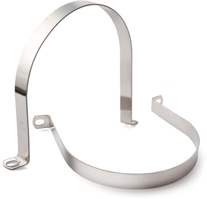 YYIGVMO 2 Pièces Ø 160mm Colliers de Serrage en U, Clips Câble 2 Trous Fixation en Acier Inoxydable, Support de Selle en U à Deux Trous, pour Tuyaux et Câbles