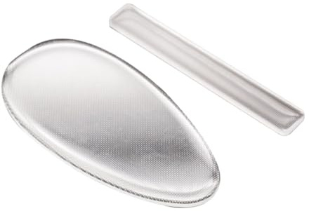 Alipis Hornhautentferner Oval aus Glas und Epoxid 2 Stück für Füße und Leicht zu Reinigen und Schont die Füße für Effektive Fußpflege