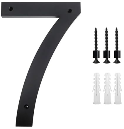 Numero Civico,Numero Civico Esterno Grande cartello galleggiante for esterni con numero civico da 30 cm, numeri civici moderni, segnaletica for edifici, indirizzo, strada(7)