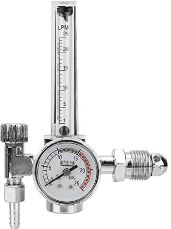 Haofy Reductor de Presión de Gas Argón Descompresión Tipo Pistón con Ahorro de Gas Eficiente del 40% para Taller de Soldadura Aleación de Zinc