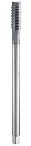 QUARKZMAN Metrisches Gewindebohrer m10 x 1.5 x 150mm, Cobalt HSS-Gewindeschneider(rechts), Schaftdurchmesser 7.9mm, TiCN-Beschichtung, Flachkopf-Gewindebohrer mit gerader Nut