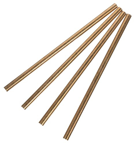 OUNONA Rivets en Cuivre Massif 100 MM X 4 MM Lot de 4 pour Réparation de Poignées de Couteaux, Fixations Robustes Adaptées la Fabrication Artisanale