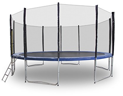 Gartentrampoline Trampoline Outdoor-Trampoline Fitness-Trampoline 185cm bis 490cm, inkl. Randabdeckung, Sicherheitsnetz und Leiter