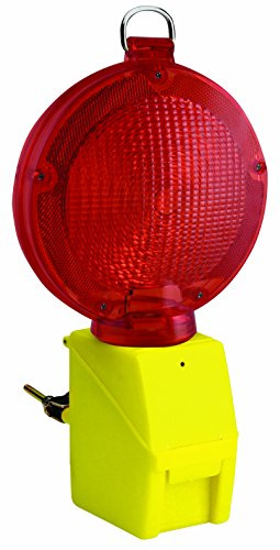 Velamp IL08R Lampe Clignotante de Chantier avec Capteur Crépusculaire LED Rouge
