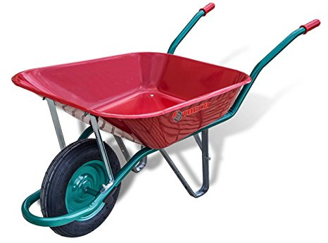 WURKO 12100000 Brouette-60l Rouge royal