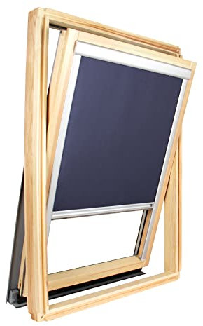 Store occultant Compatible fenêtre de Toit Roto ® - Taille châssis 114cm x 118cm - Bleu