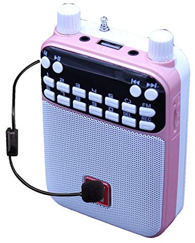 Mr Entertainer Popbox (Pink) Portable Karaoke Speaker, Voice Amplifier & Headset Microphone. Kids Karaoke Machine that works with any Smartphone, iPad or Tablet