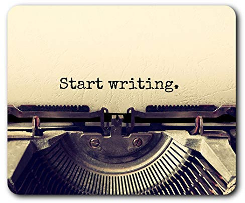 Start Writing Typewriter Writer Mouse Mat Pad Computer PC Laptop Gaming Office Home Desk Accessory Gadget 14180