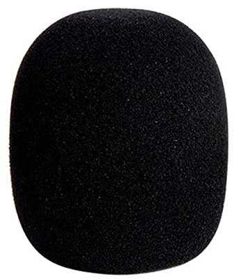 Brussels 1 Pc Thick Foam Microphone Sponge Cover Ball-Type Mic Microphone Windshield Filter Windscreen for Studio Recording Live Sound Stage KTV Black