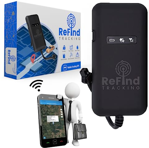 ReFind Car GPS Tracker - Free Lifetime Software with No Monthly Fees. Anti-Theft Vehicle Tracker for Cars, Bikes, Motorbikes, Vans, Caravans and Boats (Sim Needs Crediting)