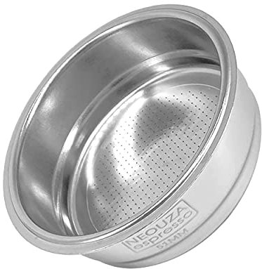 NEOUZA 51mm 304 Stainless Steel Filter Sieve Basket 1/2/4 Cup Backflush Blind Basket for Bottomless Portafilter,Compatible with Delonghi,Breville Coffee Espresso Machine (1 Cup)