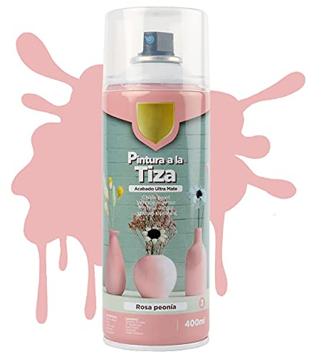 Pintura Spray a la Tiza Color Pastel Acabado Ultra Mate - Rosa Peonia 400ml