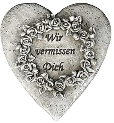 RiloStore Decoración para tumba en forma de corazón – Te olvidamos – Floristik funeral – Decoración para tumbas