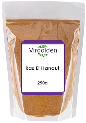 Ras El Hanout 250g by Virgolden - Moroccan Style Spice Mix, Full of Flavor Meat, Fish, Chicken, Soup, Stew Any Dishes