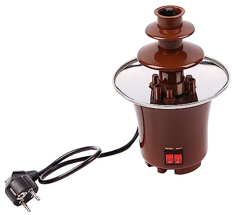 Chocolate Fondue Enjoy Delicious Chocolate FConvenient And Fun: The CFF3BR 3 Tier Chocolate Fondue Allows You To Enjoy The Deliciousness Of Chocolatondue At Home Grape Press to Make (Khaki, One Size)