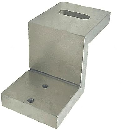 Caste Iron Z Type Angle Plate to Mount Mini Vertical Milling Slide for Instant Milling Operation on Lathe Machine | Iron Body | Steel Tool | 2 x Counter Drills | Stud Bolts