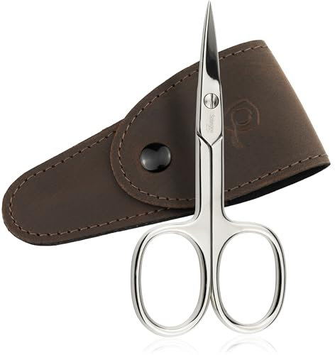 marQus - Forbici per unghie di Solingen con lama diritta, incl. astuccio per taglio preciso delle unghie, adatte a unghie delle mani o dei piedi