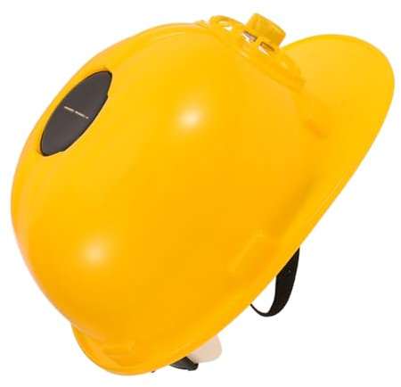 CATIEBYE Casque De Sécurité Solaire avec Ventilateur Intégré Casque De Chantier Ventilé pour Hommes Le Soleil Chaleur pour Activités Extérieures Construction Et Jardinage