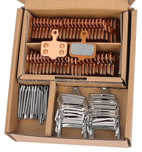 25 Pairs Sintered Metal Bike Brake Pads, Compatible with Sram Brake Pads Avid Elixir E1 E3 E5 E7 E9 ER CR XO XX DB1 DB3 DB5,Ebike Scooter MTB Disc Brake Pads Compatible with Nutt Brakes with Tools