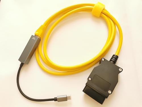 2M ENET OBD2 + USB Type C High-Speed 1Gbps to Ethernet Adapter ICOM Coding F-Series Fit for BMW