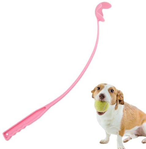 Moreeulsi 45cm Lanceur De Balle De Tennis Jouets pour Chiens, Lanceur De Balle pour Chien À Rapporter Et Lancer en Mains Libres, Lanceur De Balle Jouet pour Chien, Lanceur De Balle De Sport