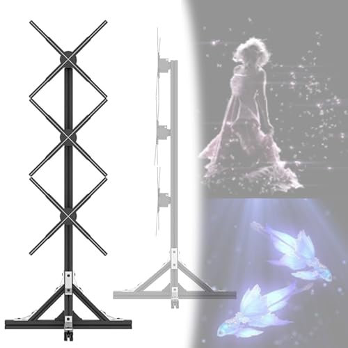 Affichage publicitaire holographique 3D, ventilateur holographique 3D, projecteur vidéo d'animation LED, équipement publicitaire LED avec support, pour magasin, magasin, bar, vacances