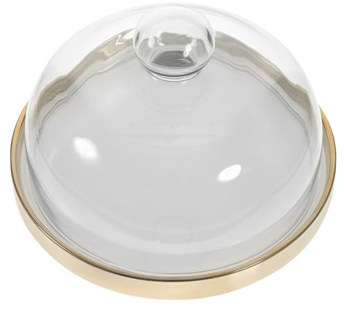 Cabilock Vassoio Per Torte Campana Display Cupola Porta Torta Con Coperchio Cupola Per Torta Con Supporto Tortiera Con Coperchio Supporto Piatto Torta Tortiera a Cupola Cestino Bicchiere
