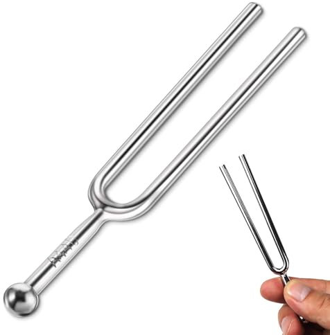 Stimmgabel Inkl.Stimmgabel 440 Hz aus Edelstahl,Stimmgabeln,Tuning Fork,für Stimmgabel Medizin,Stimmgerät,Heilung Heilung,Heilinstrument Frequenzen,Ukulele,für Musical Standard-Instrumente Violine