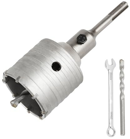 SUQIN Sierra Corona Perforadora Hormigon Ø 65 mm+110mm SDS Plus Adaptador Corona Perforadora Hueca,Corona Hormigon Para El Montaje De Tomas De Corriente Empotradas En Hormigón Paredes De Ladrillo