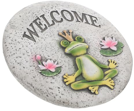 Toyvian Pierre De Décorative Pour Jardin Dalles De Pavage Rondes Pour Aménagement Extérieur Accessoire De Décoration De Résistantes Et